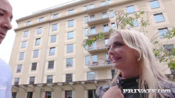 Horny Blonde Takes on Four Black Stallions - porntry.com on poweredporn.com