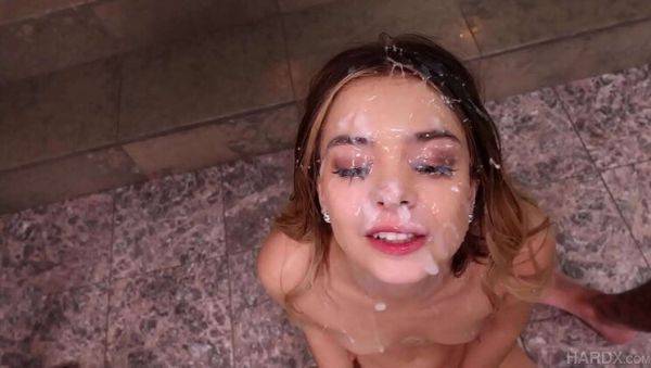 Naughty Molly's First Deepthroat Blowbang - porntry.com on poweredporn.com