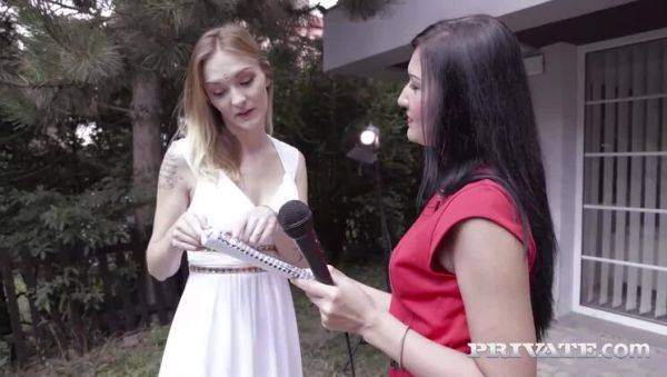 Vanessa Vaughn, debuts for Private in a trio with Belle Claire - porntry.com on poweredporn.com