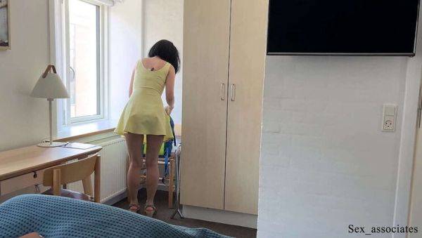 Stepmom Sofie Lund surprise anal fuck with stepson Otto Holm in hotel bed - porntry.com on poweredporn.com