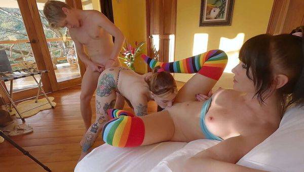 Hot Step Mom Fucked in Threesome With Big Cock - veryfreeporn.com on poweredporn.com