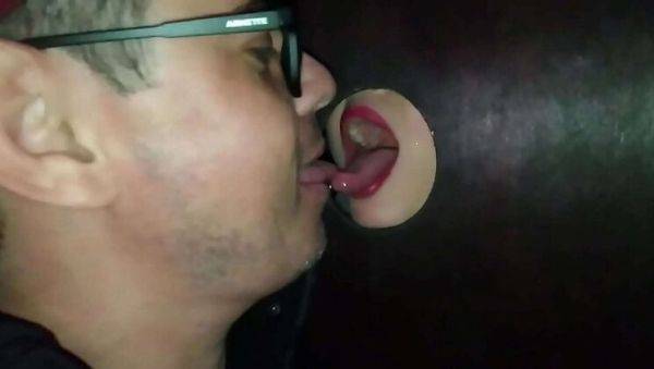 Latin Milf Takes Multiple Big Cocks at Public Gloryhole - porntry.com on poweredporn.com