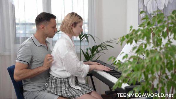 Spicy Music Lesson - Mila Pie - videomanysex.com on poweredporn.com