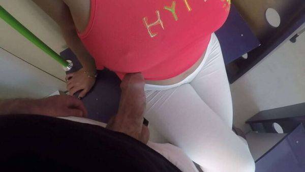 Wild Train Ride with MILF Handjob and Dick Flashing - veryfreeporn.com on poweredporn.com