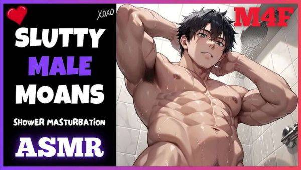 Sexy Male Moans in the Shower for 8 Minutes of Solo Pleasure - porntry.com on poweredporn.com