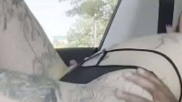 Goth Girl gets Fucked in Car by Black Cock - porntry.com on poweredporn.com