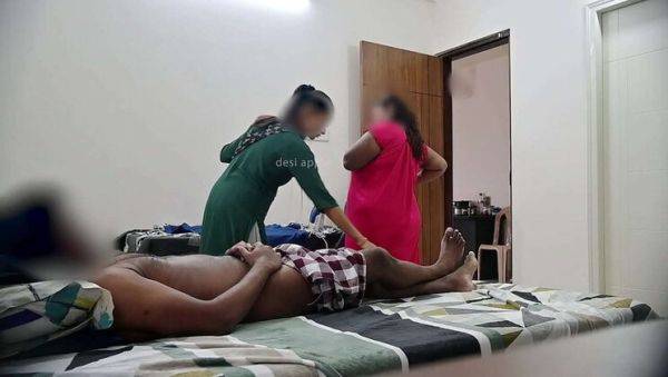 3 Way with Wife and Maid Riya Featuring Bulldick, Cutiepie, and Boobygirl4 - xxxfiles.com - India on poweredporn.com