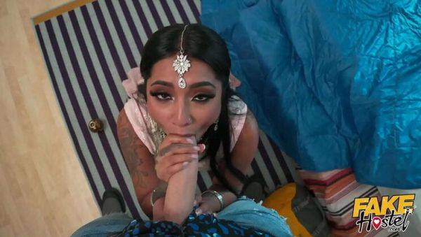 Wild Bang: Yasmina Khan and Nuria Millan Get Funky with a Horny Stud! - xxxfiles.com - India on poweredporn.com