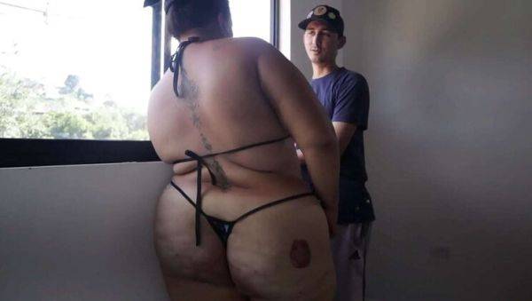 Big Booty Latina Sucks and Fucks Sister's Boyfriend - porntry.com on poweredporn.com