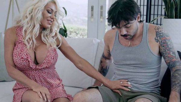 Busty Blonde Teacher Gives Me a Blowjob in Class - porntry.com on poweredporn.com