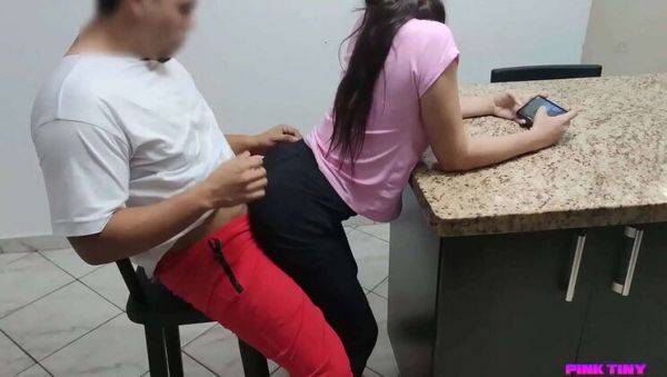 Naughty Teen Sits on My Lap and Plays with My Phone Until She Gets too Active - porntry.com on poweredporn.com