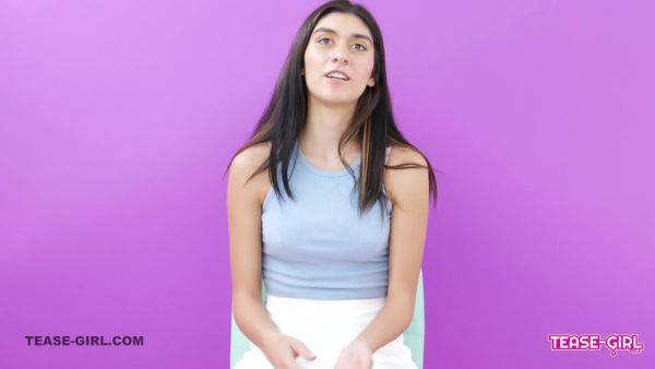 Sexy Brunette Has Intense Orgasm At Interview - upornia.com on poweredporn.com