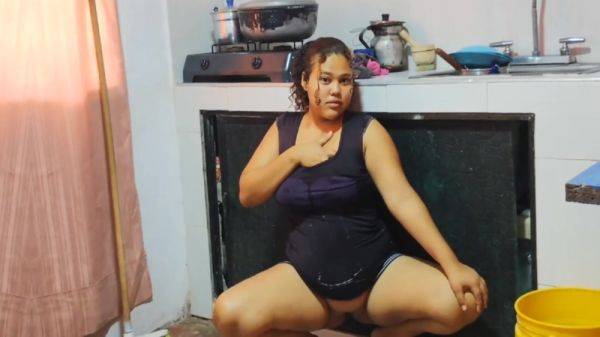 My Perverted Stepfather Likes How I Clean The Kitchen Because He Likes My Ass - desi-porntube.com on poweredporn.com