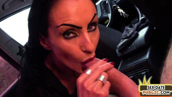 Public slut drilled in POV in car by big white dick - txxx.com on poweredporn.com