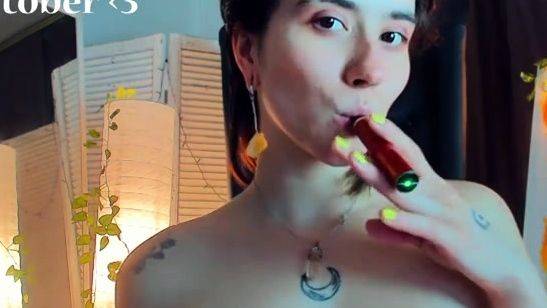 Chubby Brunette Big Boobs Dildo Masturbation - drtuber.com on poweredporn.com