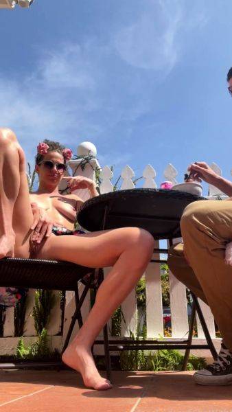 Hot amateur outdoor sex on the deck Blow job anal ATM - drtuber.com on poweredporn.com