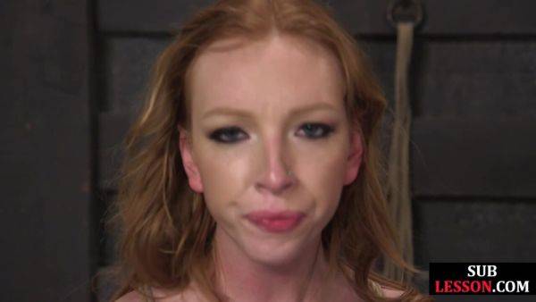 Sub deepthroat babe whipped and fingered by dom master - txxx.com on poweredporn.com