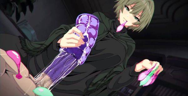 HMV Buckethead Ero - Big boobs babe enjoying dick between her boobs - anysex.com on poweredporn.com