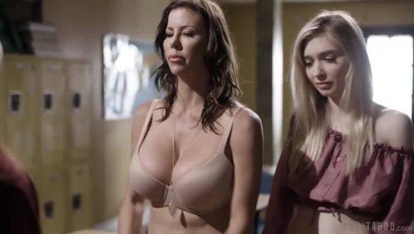 Big Tit Teacher Threesome: Kendra James, Alexis Fawx & Mackenzie Moss - porntry.com on poweredporn.com