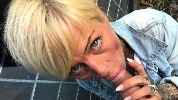 Inked public MILF rides sex date outdoor - drtuber.com on poweredporn.com