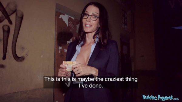 Sexy and busty teacher agrees to suck a dick and receives it in her pussy - anysex.com on poweredporn.com