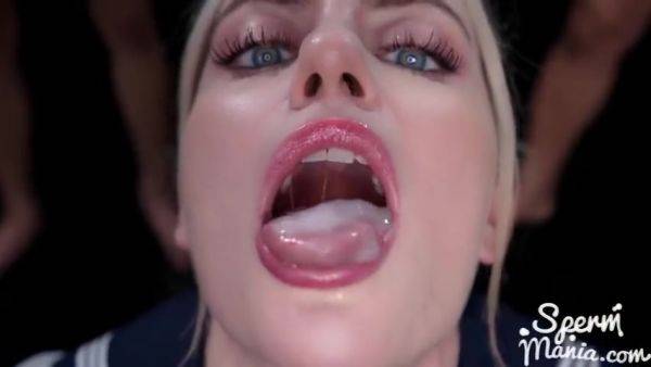 Swallows Tons Of Thick White C - Emily Belle And Emily B - hotmovs.com on poweredporn.com