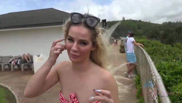 Spending time with amateur blonde, Bella Rose, in the great outdoors! - porntry.com on poweredporn.com