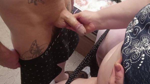 I Jerk Off My Dick And Cum On My Step mother-in-laws Panties - hclips.com on poweredporn.com