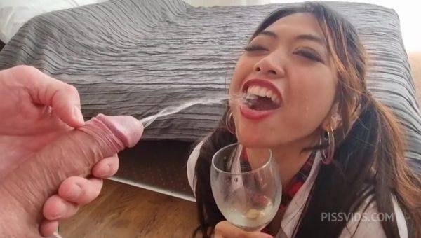 [WET] EXTREME! Newbie Asian Kit Kate 0% Pussy 1 on 1 intense anal, gape, ATM, piss in mouth & ass then drinking, Toilet face flush, Spit on face and face slapping, rimming - PissVids - hotmovs.com on poweredporn.com