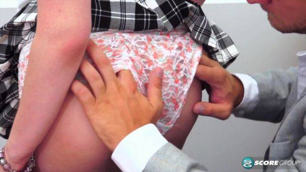 Busty Coed Alice Wayne Needs Special Instruction - hotmovs.com on poweredporn.com