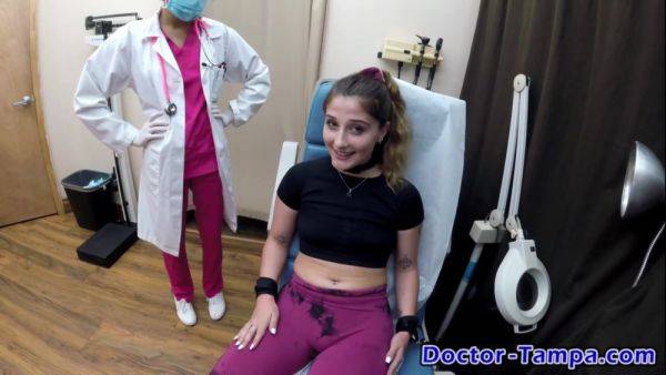 Ditria Rose's 1st Gyno Exam - Part 1 of 2 - DoctorTampa - hotmovs.com on poweredporn.com