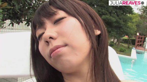 Bitch Enjoys A Fuck By The Pool After Gagging On A Massive Cock - hotmovs.com - Japan on poweredporn.com