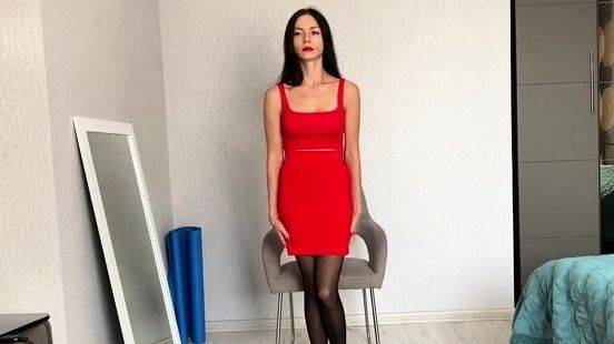 Amateur busty brunette masturbates and does hand job - drtuber.com on poweredporn.com