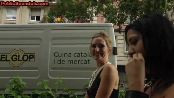 Naked outdoor exposed sub whipped and throatfucked in public - hotmovs.com on poweredporn.com