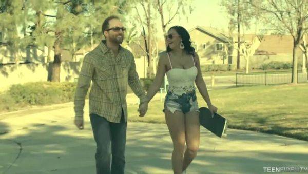 Eighteen & Natural: Ryan Madison & Karissa Kane's X-Rated Encounter - Big Tits, Creampie, Handjob - veryfreeporn.com on poweredporn.com