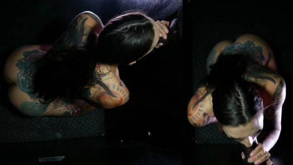 MILF Rocky draining 7 big gloryhole cocks in POV - txxx.com on poweredporn.com