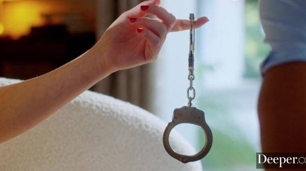 Redheaded beauty wants to be handcuffed and power-fucked as well - anysex.com on poweredporn.com