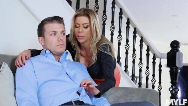 College Prep: Big-Titted Blonde MILF Handjob - xxxfiles.com on poweredporn.com