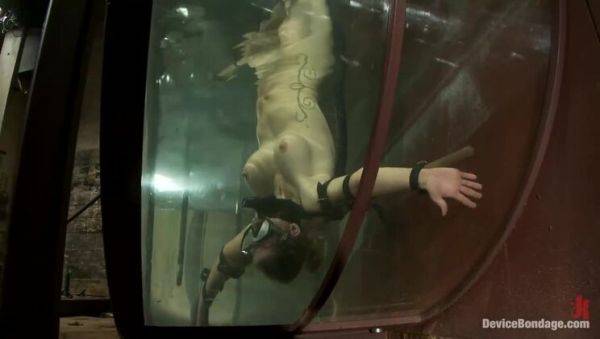 Big-Titted Brunette Endures Intense Sybian Orgasms - porntry.com on poweredporn.com