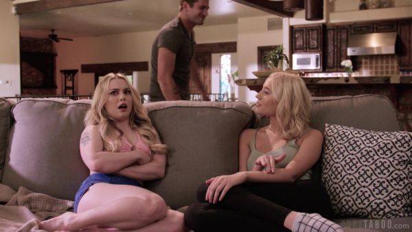 Sensual blonde babes decide to share dick for the most intense sexual thrills - hellporno.com on poweredporn.com