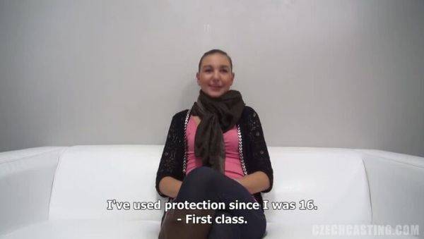 Cute Brunette Jana in Casting - xxxfiles.com - Czech Republic on poweredporn.com