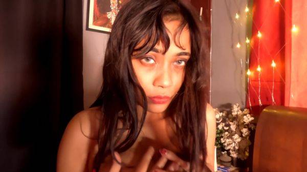 Horny Milky College Teen 18+ Masturbates With Big Black Dildo - desi-porntube.com - India on poweredporn.com