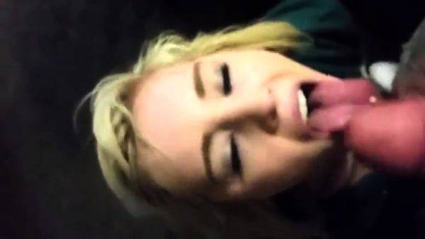 Amateur Blonde Blowjob CIM - drtuber.com on poweredporn.com
