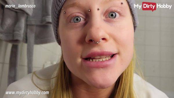 My Dirty Hobby - Blonde babe masturbating in the bathroom - hclips.com - Germany on poweredporn.com