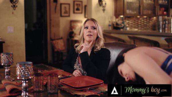 MOMMY'S BOY - Hung Stud Must Fuck Boss Candice Dare's Horny Wife RayVeness If He Wants A Promotion - hotmovs.com on poweredporn.com