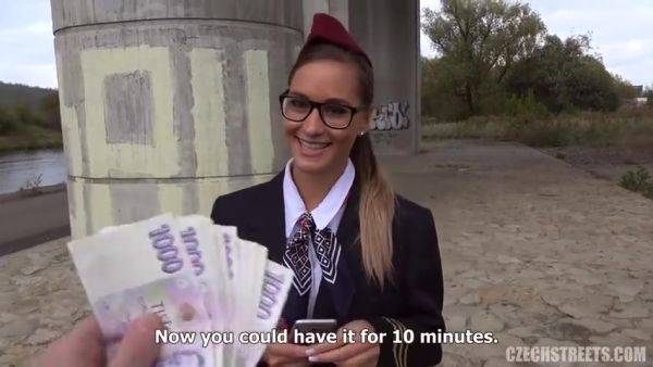 106 Stewardess Andrea - hotmovs.com on poweredporn.com