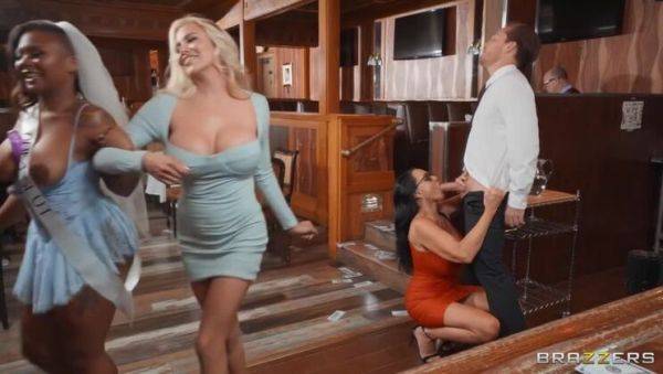 Kyle Mason, Rita Daniels, Avery Jane, and Caitlin Bell in The Bride's Threesome Toy Play (07.13.2022) - porntry.com on poweredporn.com