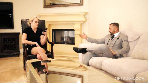 Secret Sex Date Society with Kenzie Taylor, Codey Steele, and Dorian Del Isla at SinfulXXX - hotmovs.com on poweredporn.com