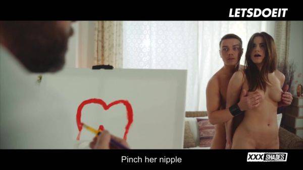 Russian brunette fucked in front of her cuckold husband - XXX Shades - anysex.com - Russia on poweredporn.com