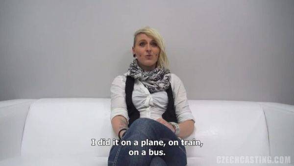 Blonde Cutie Emilie: Casting & Piercing - porntry.com - Czech Republic on poweredporn.com